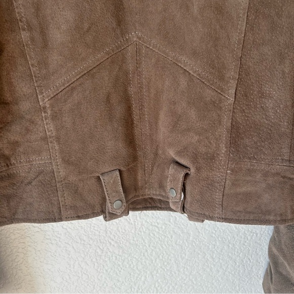NWOT Blank NYC Tan Suede 100% Suede Leather Edgy, Moto, Grunge, Biker, Jacket - Picture 8 of 16